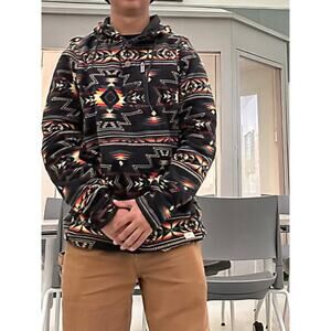 Dravus McKinley Black Geo Print Tech Fleece Jacket